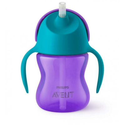 AVENT - Tasses a paille 200 ml / 7oz 9m+ mauve
