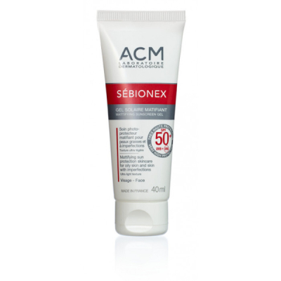ACM - Sebionex gel solaire matifiant spf 50+ 40 ml | UNIKA