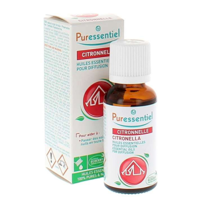 PURESSENTIEL - Huile essentielle pour diffusion citronelle