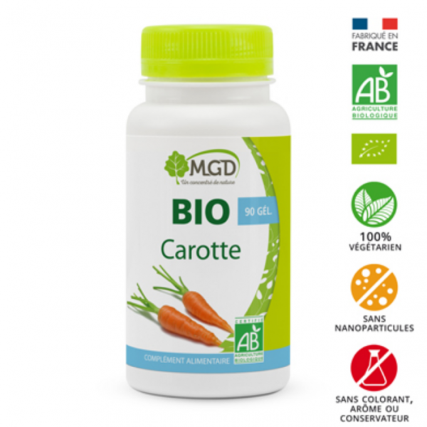 MGD NATURE - Bio carotte 90 gelules