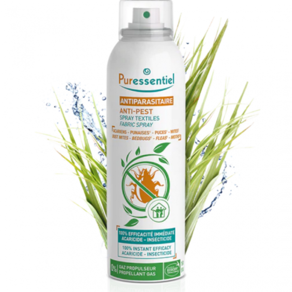 PURESSENTIEL - Assainissant spray textile anti parasitaire 150 ml