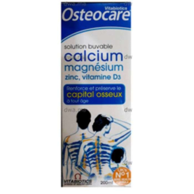 VITABIOTICS - Osteocare calcium magnesium zinc et vitamine d3 solution buvable 200ml
