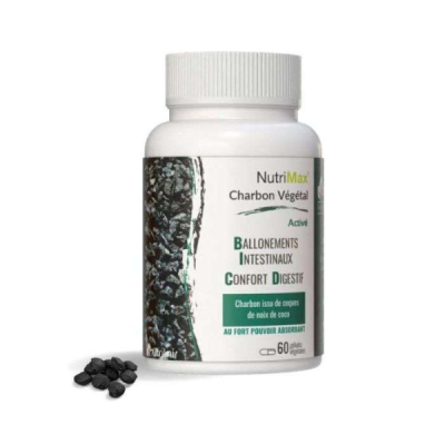 NUTRIMAX - Charbon vegetal active 60 gelules | UNIKA