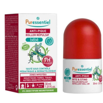 PURESSENTIEL - Anti pique roller repulsif bebe 30 ml | UNIKA
