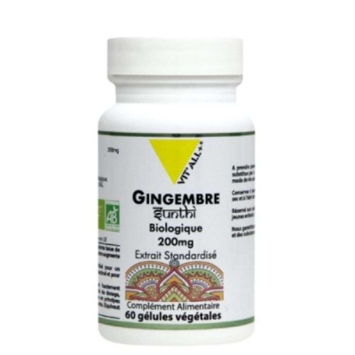 VIT'ALL+ - Gingembre 200 mg 60 gelules vegetales | UNIKA