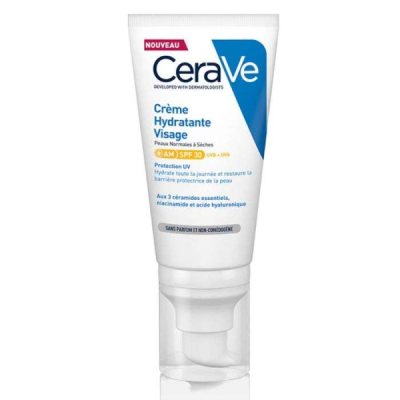 CERAVE - Creme hydratante visage spf 30 peaux normales a seches 52 ml