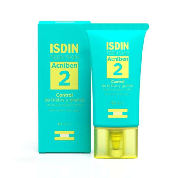 ISDIN - Teen skin acniben 2 gel creme pour peaux grasse 40 ml