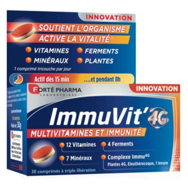 FORTE PHARMA - Immuvit 4g 30 comprimes