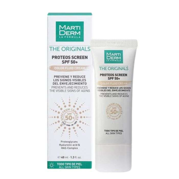 MARTIDERM - Proteos creme solaire teinte spf 50+ 40 ml