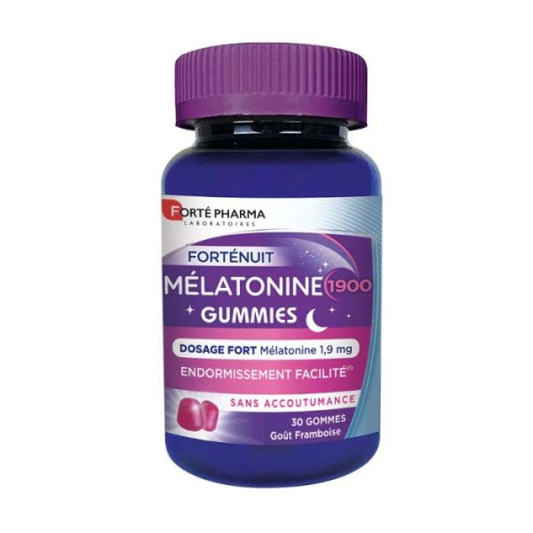 FORTE PHARMA - Forte nuit melatonine gummies 30 gommes gout framboise