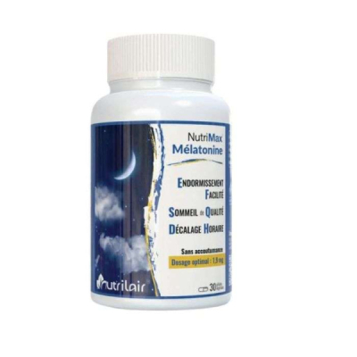 NUTRIMAX - Melatonine 30 gelules vegetales | UNIKA
