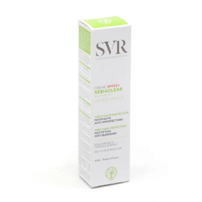 SVR - Sebiaclear spf 50+ creme 40 ml