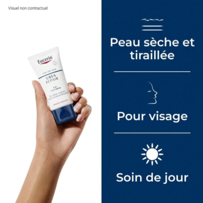 EUCERIN - Urea repair creme visage peau seche 5 % d'uree 50