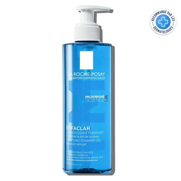 LA ROCHE POSAY - Effaclar gel moussant purifiant peaux sensibles grasses 400 ml